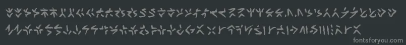 Xenotribalbb Font – Gray Fonts on Black Background