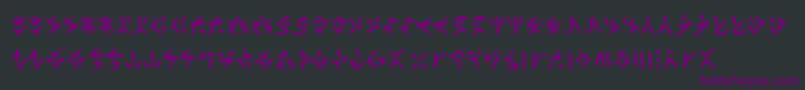 Xenotribalbb Font – Purple Fonts on Black Background