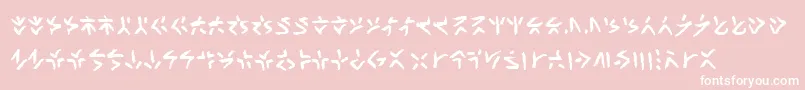 Xenotribalbb Font – White Fonts on Pink Background