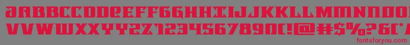 Lifeforceexpand Font – Red Fonts on Gray Background