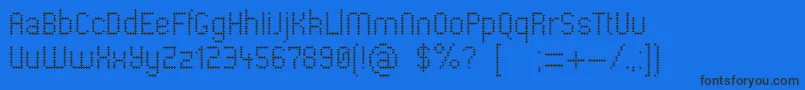 フォントPharmacare – 黒い文字の青い背景