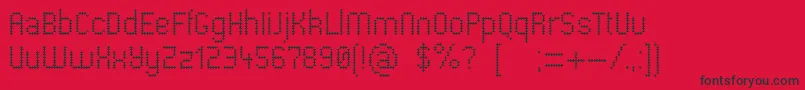fuente Pharmacare – Fuentes Negras Sobre Fondo Rojo