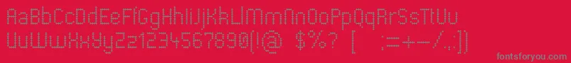 Шрифт Pharmacare – серые шрифты на красном фоне