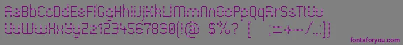 Pharmacare-Schriftart – Violette Schriften auf grauem Hintergrund