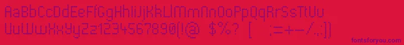 Pharmacare-fontti – violetit fontit punaisella taustalla