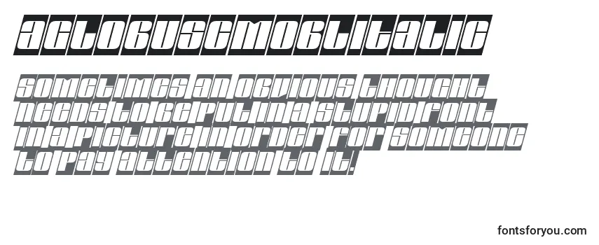 AGlobuscmoblItalic Font