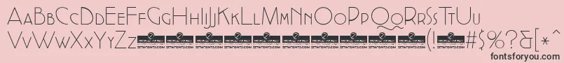 CocottealternateExtlightTrial Font – Black Fonts on Pink Background