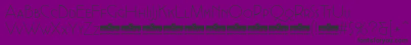 CocottealternateExtlightTrial Font – Black Fonts on Purple Background