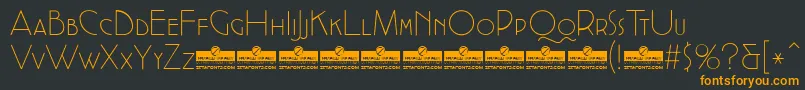 CocottealternateExtlightTrial Font – Orange Fonts on Black Background