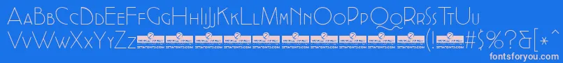 CocottealternateExtlightTrial Font – Pink Fonts on Blue Background