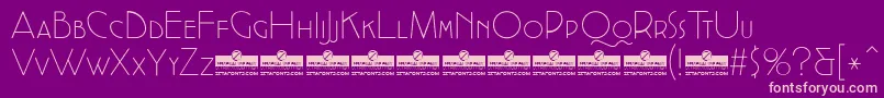 CocottealternateExtlightTrial Font – Pink Fonts on Purple Background