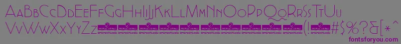 CocottealternateExtlightTrial Font – Purple Fonts on Gray Background