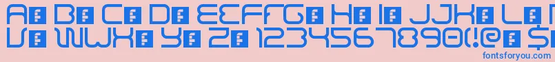 BajajSans Font – Blue Fonts on Pink Background