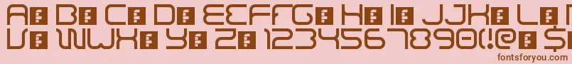 BajajSans Font – Brown Fonts on Pink Background