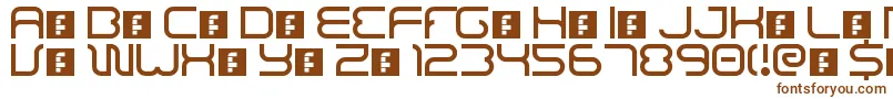 BajajSans-fontti – ruskeat fontit valkoisella taustalla