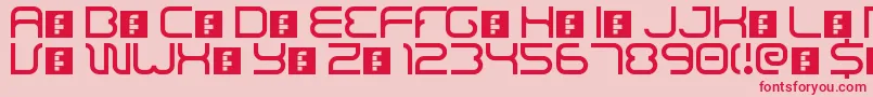 BajajSans Font – Red Fonts on Pink Background