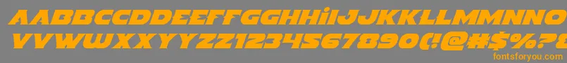 Indigodemonital Font – Orange Fonts on Gray Background