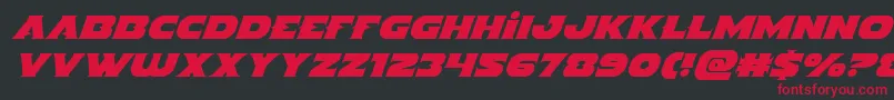 Indigodemonital-Schriftart – Rote Schriften auf schwarzem Hintergrund