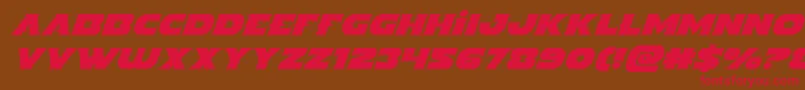 Indigodemonital Font – Red Fonts on Brown Background