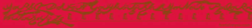 Police RebelBeat – polices brunes sur fond rouge