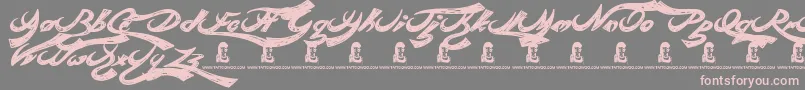 Saiba mais sobre a fonte RebelBeat Fonte RebelBeat – fontes rosa em um fundo cinza
