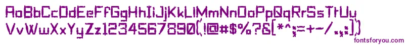 Pilltalk Font – Purple Fonts on White Background