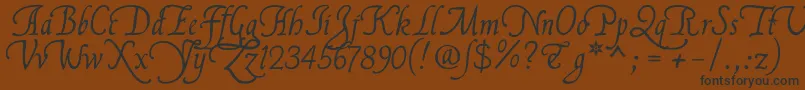 Flllna2u Font – Black Fonts on Brown Background