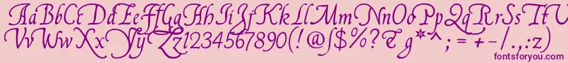 Flllna2u Font – Purple Fonts on Pink Background