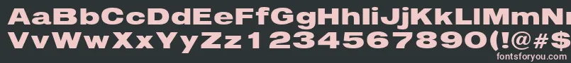 Immediate Font – Pink Fonts on Black Background