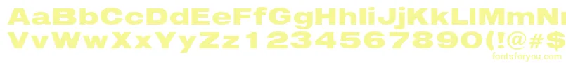 Шрифт Immediate – жёлтые шрифты