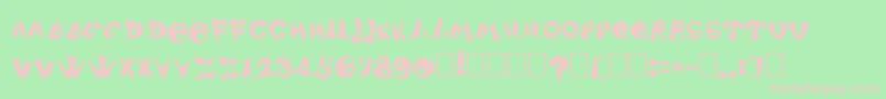 DsSharper Font – Pink Fonts on Green Background