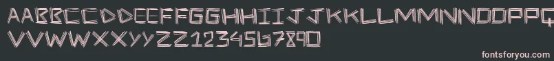 StickFour Font – Pink Fonts on Black Background