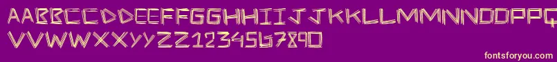 Lisätietoja StickFour-fontista StickFour-fontti – keltaiset fontit violetilla taustalla