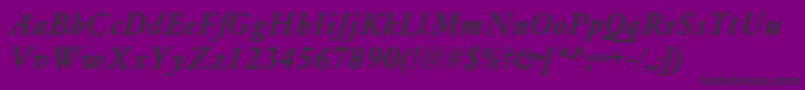 Yearlindmediu2 Font – Black Fonts on Purple Background