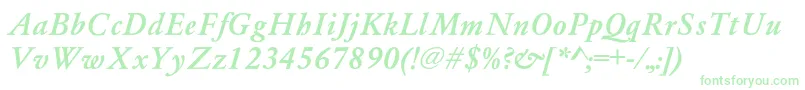 Yearlindmediu2 Font – Green Fonts on White Background