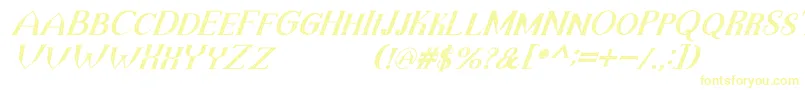 TheDarkTitanVintageItalic Font – Yellow Fonts