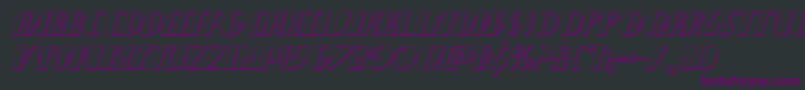 Nathanbrazil3Dital Font – Purple Fonts on Black Background