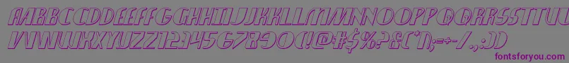 Nathanbrazil3Dital Font – Purple Fonts on Gray Background