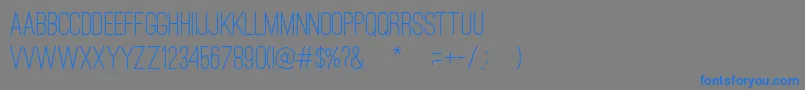 OstrichSansRoundedMedium Font – Blue Fonts on Gray Background