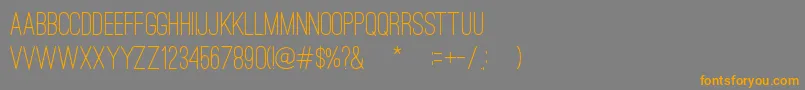OstrichSansRoundedMedium Font – Orange Fonts on Gray Background