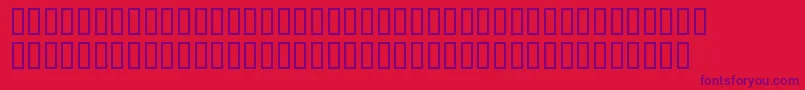 Fonte FenixHeader – fontes roxas em um fundo vermelho