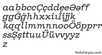 GhostlightLightitalic font – azerbaijani Fonts