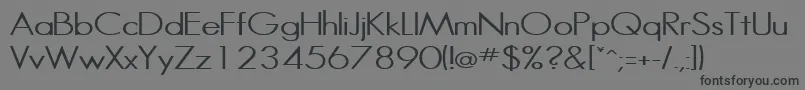 HalibutcondensedRegular Font – Black Fonts on Gray Background