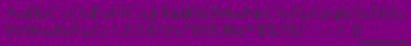 HalibutcondensedRegular-fontti – mustat fontit violetilla taustalla