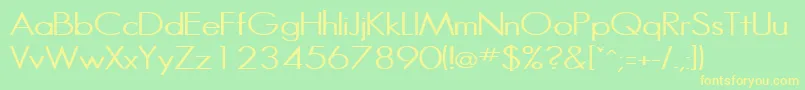 More about HalibutcondensedRegular Font HalibutcondensedRegular Font – Yellow Fonts on Green Background