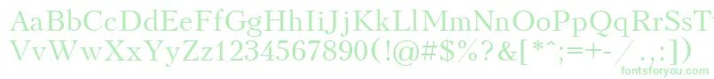 Kudriashov Font – Green Fonts on White Background