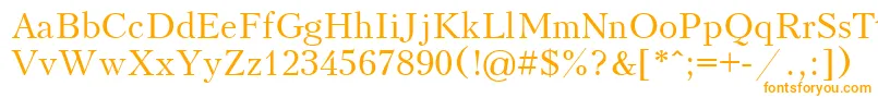 Kudriashov-Schriftart – Orangefarbene Schriften