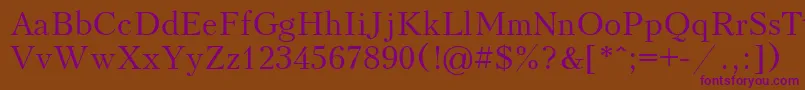 Kudriashov Font – Purple Fonts on Brown Background