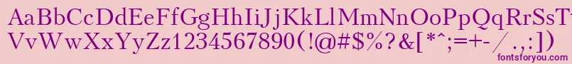 Kudriashov Font – Purple Fonts on Pink Background