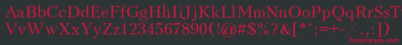 Kudriashov Font – Red Fonts on Black Background